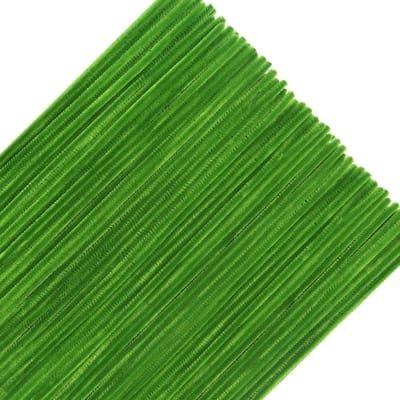 300 Stuks Chenille Handcrafts Lichtgroene 30 cm Fiber Pijpenragers voor Creatieve DIY Decoraties en Kunstprojecten