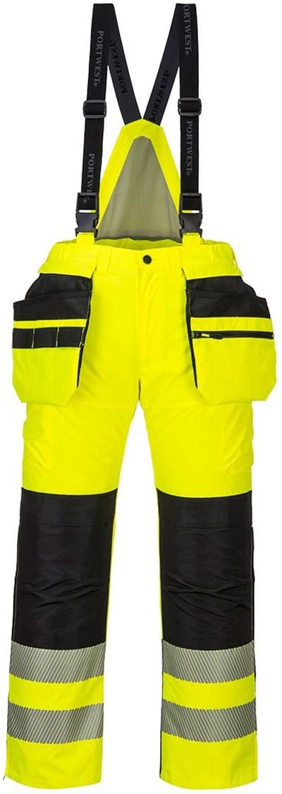 Portwest PW3 Hi-Vis winterbroek PW351 - Geel/Zwart - L