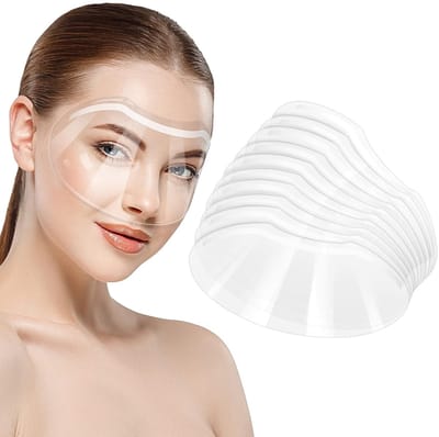 Transparante gezichtsschermen voor microblading en permanente make-up - Bescherming voor wimpers en oogoperaties, 30 stuks