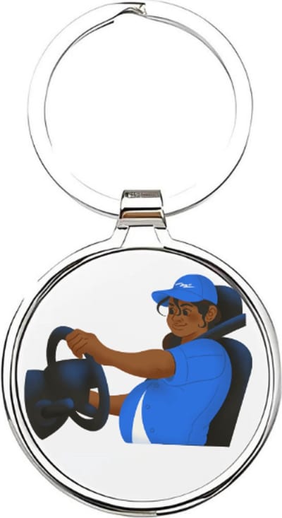 Akyol - Buschauffeur Sleutelhanger - buschauffeur - De beste buschauffeur - Bus - bestuurder - bussen - ov - bestuurder - personenvervoer - busrit - route - cadeau voor een buschauffeur - 4 x 7,5 CM
