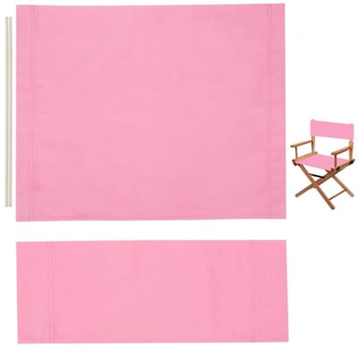 Stoel Canvas Vervanging - Regisseursstoel Doek - Buiten Zitten - Ademend en Duurzaam - 53x42cm - Parel Roze
