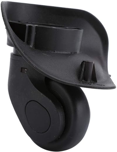 Dailygoods- Kofferwielen Vervangset 2 Stuks - Rubberen Zwenkwielen - Stil en Stevig - Blokkeerrem - Accessoires voor Bagage - Bagagewielen