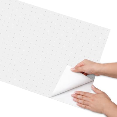 Coloray Meubel Wrap Folie - Wit Meubelfolie - 50x100 cm - Decoratiefolie Gestippeld patroon - Meubel Wrap Folie - Minimalist Meubelfolie - Plakfolie Meubels - Keuken decoratie - Achtergronden en patronen