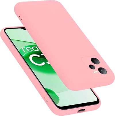 Cadorabo Hoesje geschikt voor Realme C35 / Narzo 50A PRIME in LIQUID ROZE - Beschermhoes gemaakt van flexibel TPU silicone Case Cover