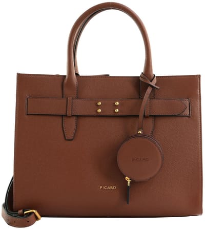 PICARD Leren shopper schoudertas Chic Way Shopper Cognac bruine
