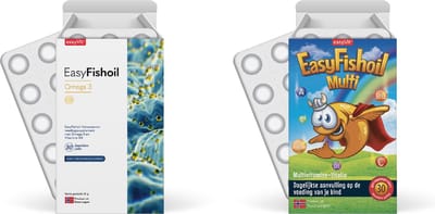 EasyFishoil Kinder & Volwassenen Vitamines Omega‑3 Voordeelpakket – EasyFishoil Multi Grow + Adult – Visolie Gummies met Vitamines A, D, E, K2 & Omega‑3 – Voor Groei, Voedingsbalans & Vitaliteit
