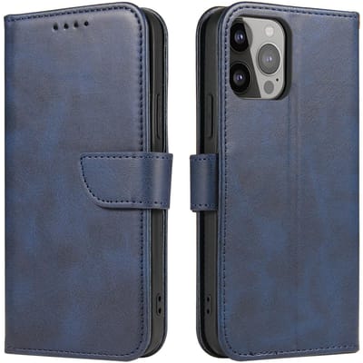 Hurtel Magnet Case - Portemonnee Hoes - Samsung S24 Plus - TPU en Ecologische Leer - Niebieskie