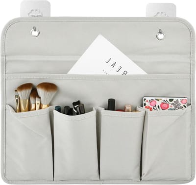 Hanging Organizer met 5 Compartimenten en 2 Haken, Ideaal voor Badkamer, Slaapkamer en Kantoor, Ruimtebesparende Oplossing voor Deuren en Motorhomes