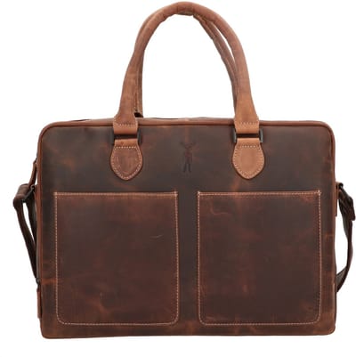 Jack Kinsky Baltimore 7 aktetas leer 39 cm - cm ( Zoll) - cognac