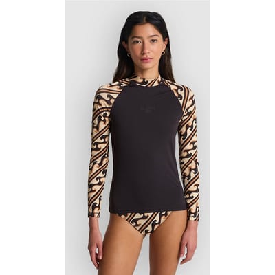 Billabong Tropic Surf Print Lycra met lange mouwen zwart