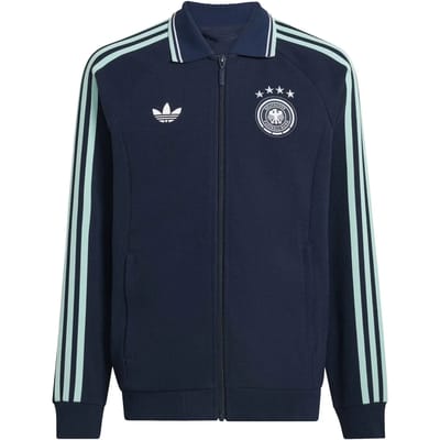 Adidas Germany Jassen Kinder - Blauw - Maat 135 - 140 CM - Katoen Jersey