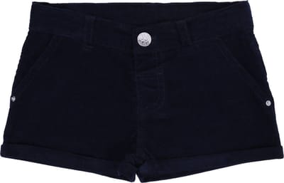Donkerblauwe corduroy shorts YD