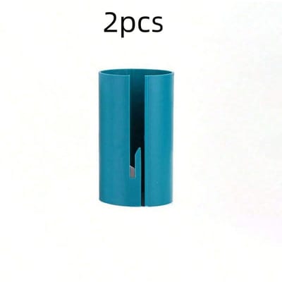 2 stuks Draagbare Cilindrische Papiersnijder, Cadeaupapier Schaar, Kerst Papier Snijder 2PCS blauw
