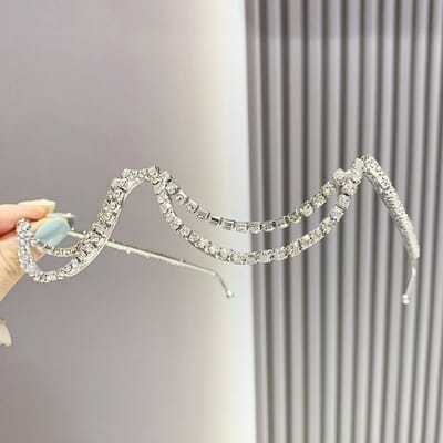 Klassiek Diamantketting Brilmontuur Montuur Bril Montuur Dames Voor Damesbrillen Luxe Designer Stijl Stijl Populair Feest Brillen Strass