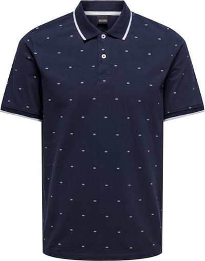 ONLY & SONS ONSMYRON LIFE REG SS DITSY POLO CS Heren Poloshirt - Maat M