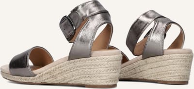 Omoda 0577-2 Espadrilles - Zomer Schoenen - Dames - Zilver - Maat 37