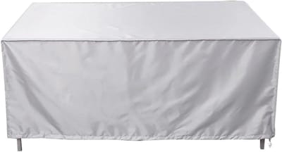 Beschermhoes Tuinmeubelen - Terrasset Hoes - Meubels Beschermen - Waterdicht Oxford Materiaal - 152x104x71 cm - Zilver