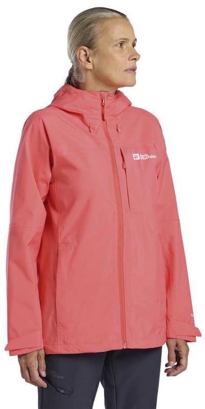 Jack Wolfskin Tempest 2L Jacket Women - Outdoorjas - Dames - Sunset Coral - Maat XL