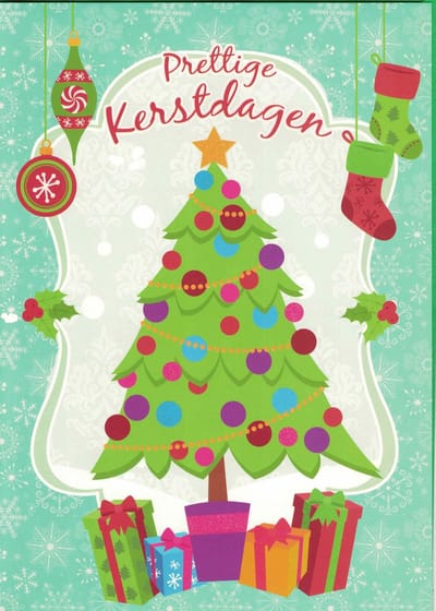 Wenskaart - kerstkaart XL - wenskaart A4 - kerstwenskaart A4 - grote wenskaart - grote kerstkaart - kerst en nieuwjaar XL - prettige kerstdagen en een gelukkig nieuwjaar