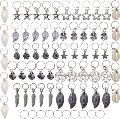 70 Stuks Gevlochten Haar Ringen voor Dreadlocks - Metalen Haaraccessoires en Versiering voor Vrouwen en Mannen