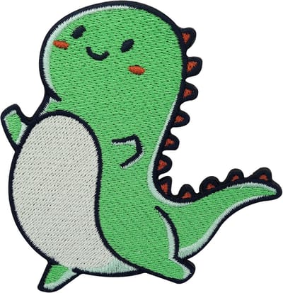 Strijklint met T-Rex Dinosaurus Patch voor Kleding en Textiel