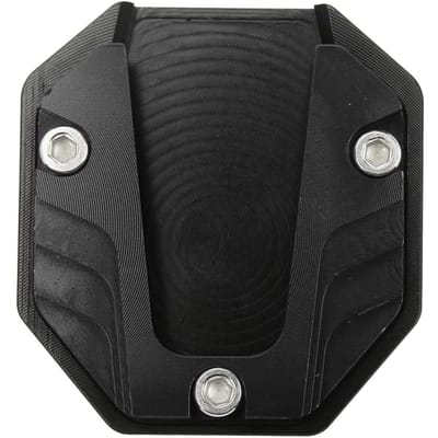 Motorfiets Zijstandaard Plaat Pad Hoge Sterkte Kickstand Pad Plaat Ondersteuning Accessoire Zwart zwart