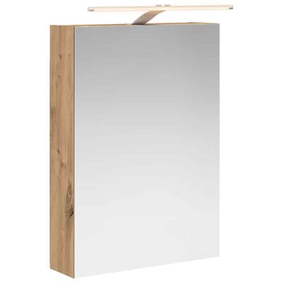 vidaXL - Badkamerspiegelkast - Artisanaal - eiken - 50 - x - 14,5 - x - 70 - cm