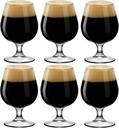 Bormioli Rocco Bierglazen/bierbokalen - 6x stuks - 500 ml - Bierglazen voor speciaalbier - bokbier