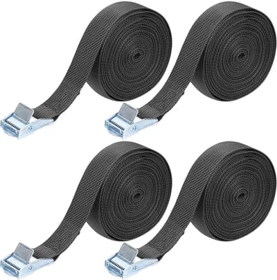 Verstelbare Sjorriemen 5m x 25mm - Heavy Duty Spanbanden met Snelsluiting voor Vrachtwagens en Aanhangwagens