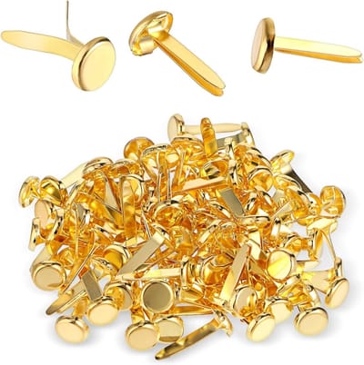 Ronde metalen paper fasteners brads, 100 stuks voor papierknutsel, scrapbooking en DIY projecten, 8 x 18 mm