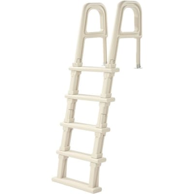 VEVOR zwembadtrap, 75° hellende 5-treden trap met dubbele leuning, toegang tot het zwembad, draagvermogen 136 kg, voor inbouw- en opbouwzwembaden van 122-137 cm op elke ondergrond, binnen en buiten.