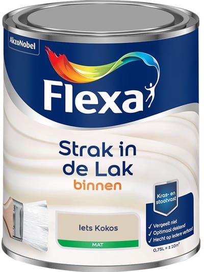Flexa - Strak In De Lak Binnenlak Mat - Iets Kokos - Mengverf - 750 Ml