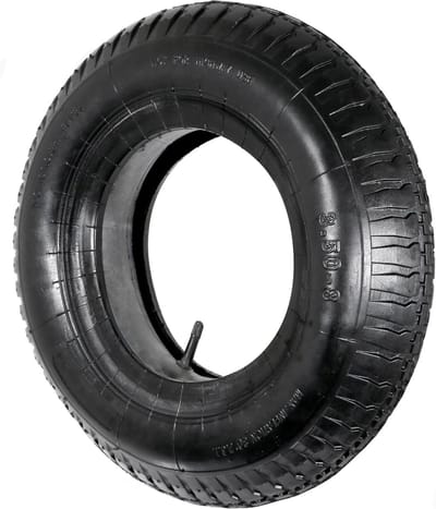 Trailer Wiel - Banden Set - Tuin Werk - Duurzame Grip - 3.50-8 - Zwart