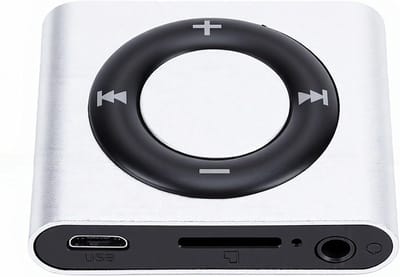 Draagbare MP3-speler - Muziekspeler Kinderen - Muziek Luisteren - Ingebouwde Luidspreker - 64GB Uitbreidbaar - Zilvergrijs