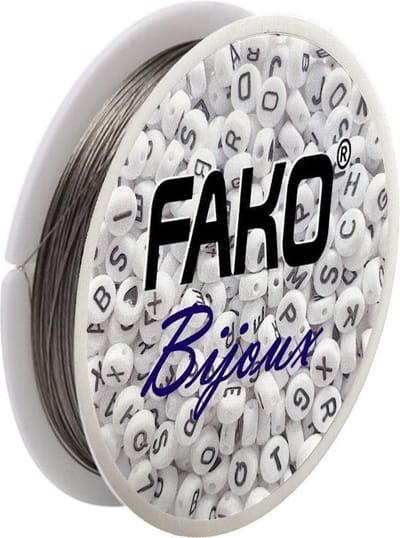 Fako Bijoux® - Staaldraad Op Rol - Nylon Gecoat - Sieraden Maken - 0.35mm - 24 Meter