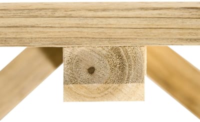 YYchan tuinbank voor buiten - 2 personen - bruin - 98 x 50 x 39,5 cm