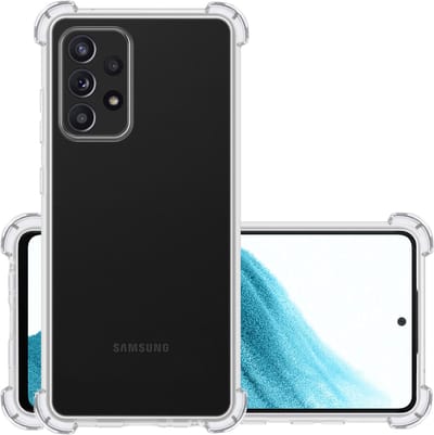Hoesje - Geschikt voor Samsung Galaxy A53 - Sterk & Shockproof - Siliconen Case - Back Cover - Telefoon Hoes Shock Proof - Transparant