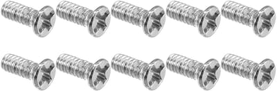 Kleine Schroeven M1.2x3 mm, 350 Stuks, Carbon Staal Phillips Schroeven voor Brillen, Horloges en Elektronische Apparaten, Zilver