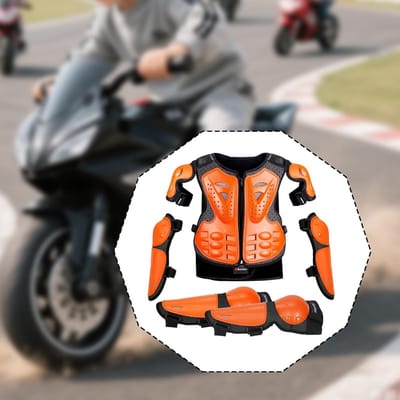 Kinder Beschermingspak - Motorpak Bescherming - Sport Veiligheid - Volledige Lichaamsdekking - 32x47 cm - Meerkleurig