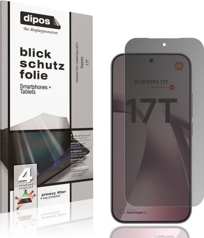 dipos – Matte Privacy Screenprotector geschikt voor Xiaomi 17T | Anti-Spy Beschermfolie