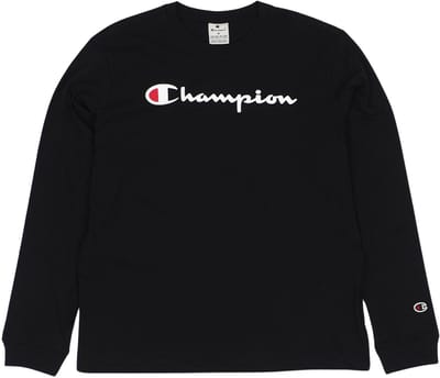 Champion T-shirt Heren Crewneck Long Sleeve Zwart - Maat M