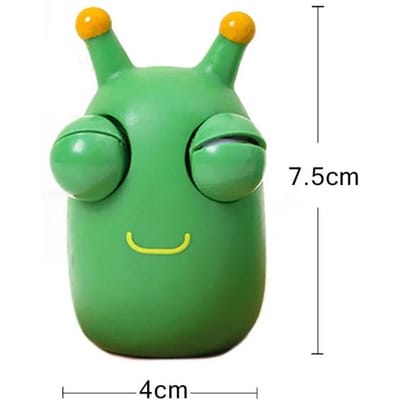 Grappig Oogbol Burst Knijpspeelgoed Groen Oog Rups Pinch Speelgoed Volwassen Kinderen Stress Fidget Speelgoed Creatief Decompressie Speelgoed groen