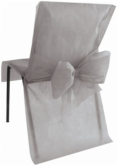 SANTEX - 10 premium grijze stoelhoezen 50 x 95 cm van non-woven stof