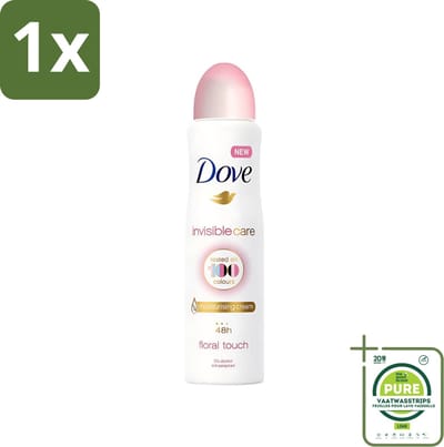 1 x Dove - Deodorant - Spray Invisible Care - Onzichtbare bescherming - 250 ml - Dove Deodorant Spray - Onzichtbare Bescherming - Anti-Transpirant - Zweetbescherming - Geurbeheersing