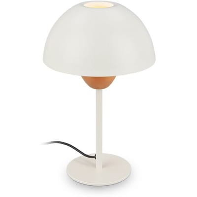 BRILONER Gryde – Tafellamp slaapkamer – E14 fitting – bedlamp met schakelaarkabel – Ø18.8 – hoogte 28.2 cm – koffie/grijs