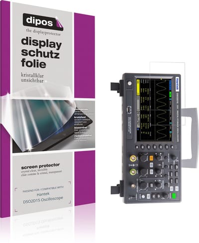 dipos – 4x Beschermfolie geschikt voor Hantek DSO2D15 Oscilloscope | Krasbestendige & heldere Screenprotector Ultra-Thin