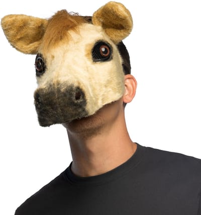 Boland - Pluchen masker Paard - Volwassenen - - Funny - Cosplay