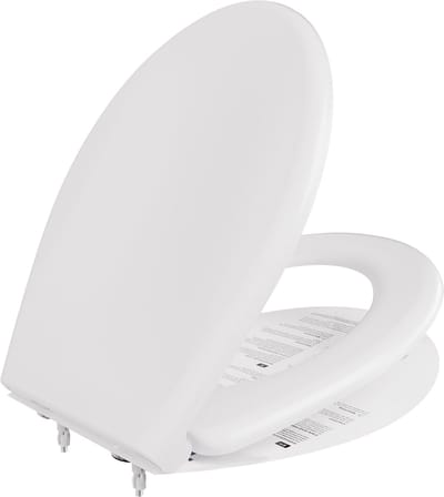 Anycee Max WC-bril - Toiletbril Softclose O Vorm - Antibacterieel wit Duroplast - Easy Close sluiting - Belastbaar tot 150 kg - Toiletbril - Toiletzitting - Wit