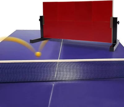 Tafeltennis Retourbord - Sparring Board - Zelfstandig Trainen - 360 Graden Hoekverstelling - 66 x 33 cm - Rood