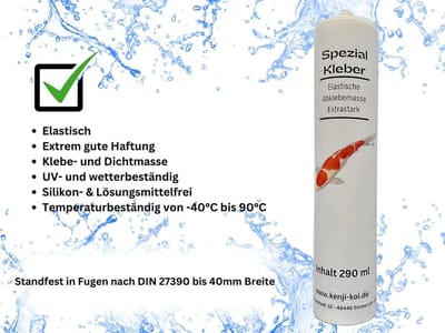 KENJI KOI Vijver lijm - Extreem Sterke Lijm Die Zelfs Onder Water Hecht - Veilig Voor Vissen